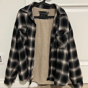 XL Grizzly Mountain Plaid Sherpa OverShirt Jacket